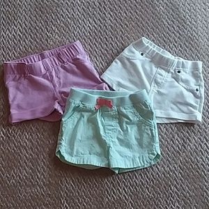 3 pairs of girls shorts